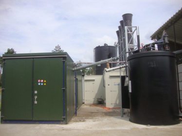 liquid residue drying system